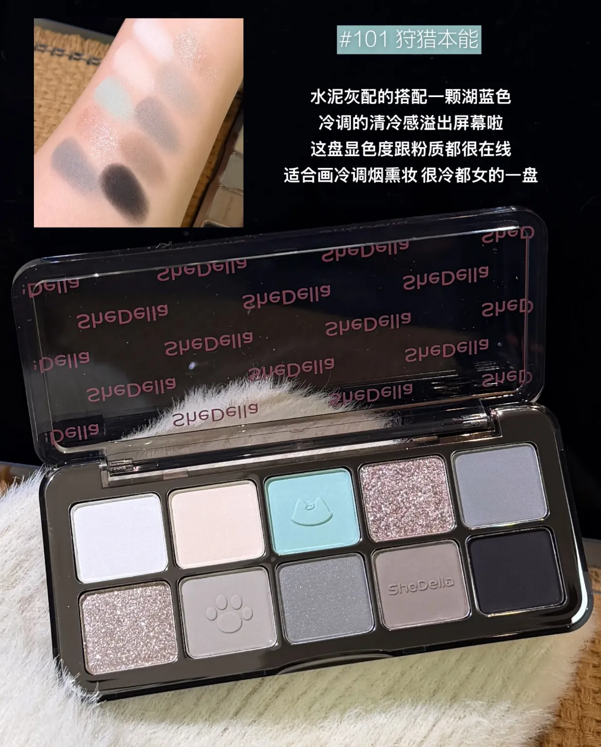 10 Color Eyeshadow Palette Portable Pink Matte Shimmer Glitter Lasting Pearl Shine Eye Shadow Makeup