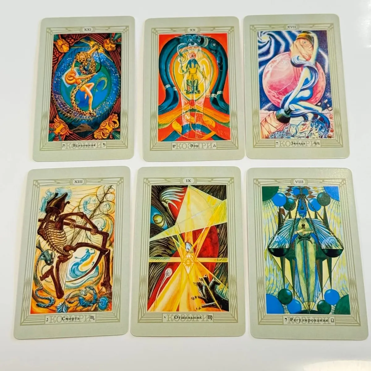 Thoth Tarot Cards Russian /Spanish/English Edition Oracle Board Playing Table Games For Party