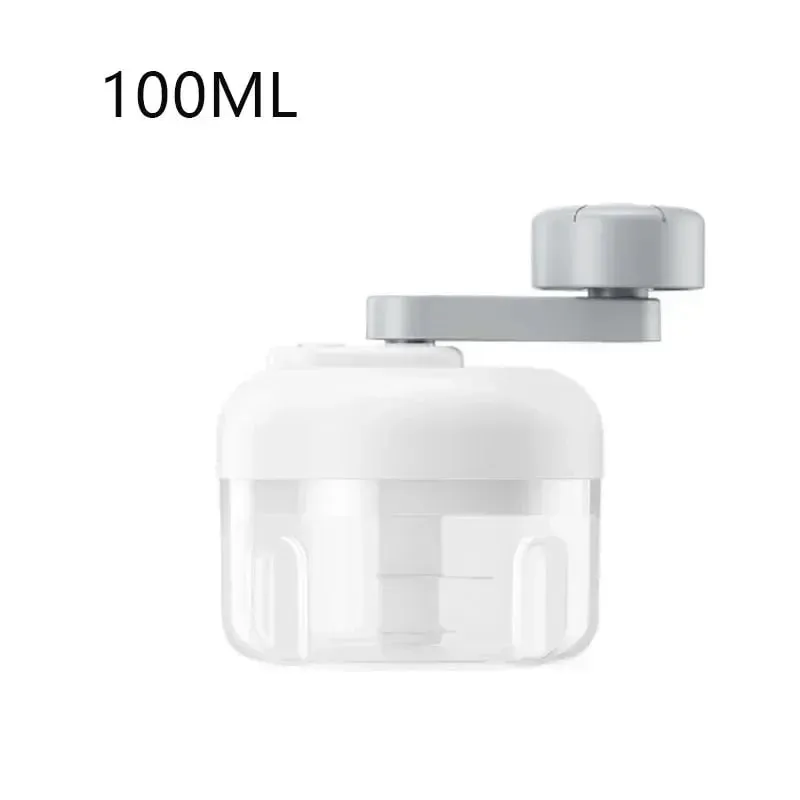 Multifunktionel grøntsagshakker Lille foodprocessor Manuel hånddrevet madhakker Hakkerværktøj Hvidløg Køkkengadgets
