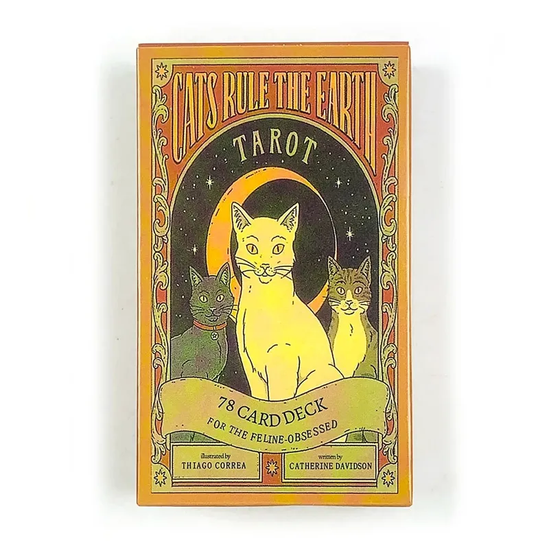Cats Rule Earth Tarot Cards 78 Oracle Deck Unique Cards For Cat Lovers and Tarot Enthusiasts Perfect For Divination & Gift Givi