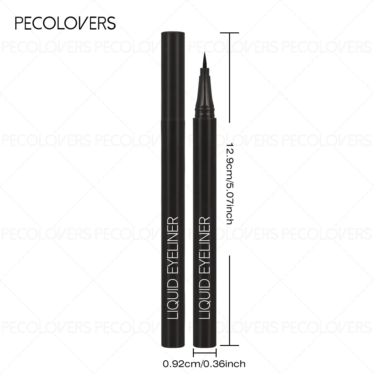 3Pcs Smooth Eyeliner Pen - Smudge-Proof Eye Pen Quick-Dry For All Occasions Black And Dark Brown Eye Makeup — image 4