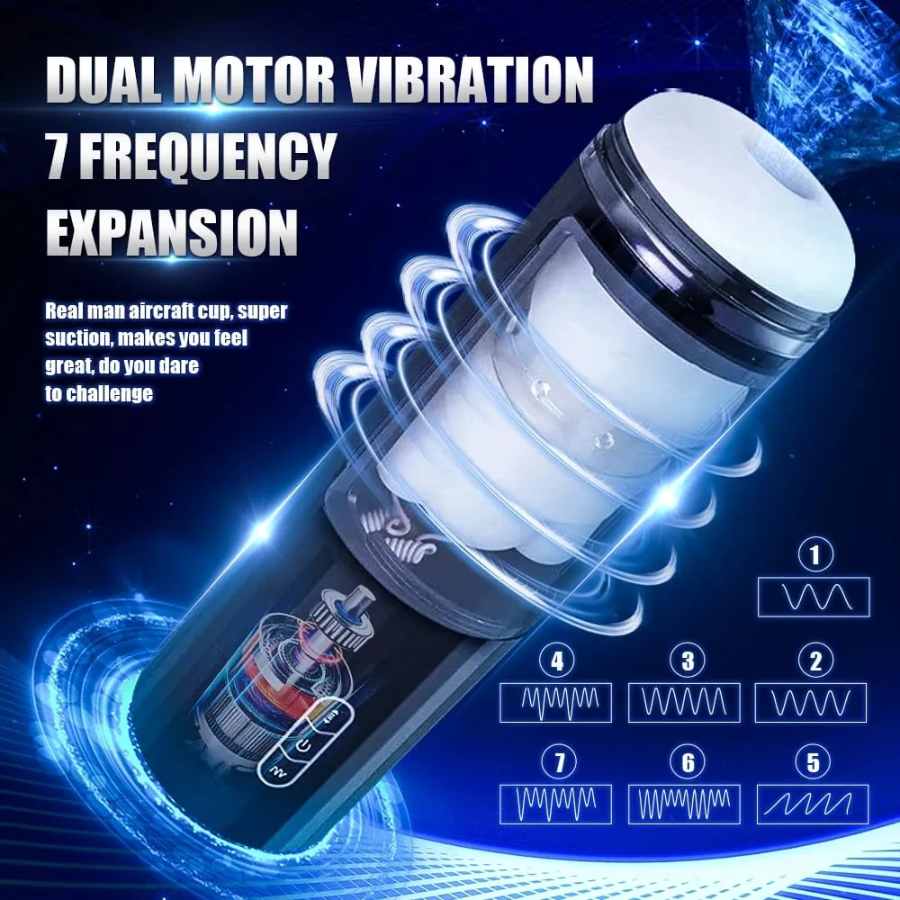 Automatic 9 Vibrating & 7 Thrusting Male Masturbations Sex Machine Toy Blowjob Sucking Masturbator for Men Adult Toys — image 2