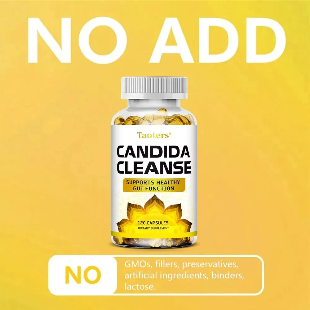 Candida Cleanse - Leverrensning Afgiftning Understøtter tarmsundhed Rensende tyktarmsforøgende energi 120 kapsler — image 5