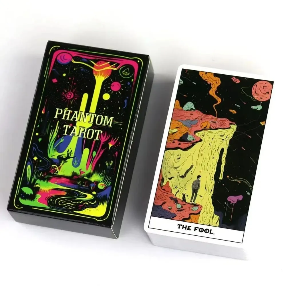 Phantom Tarot Complete Set of 78 Personalized Neon Art Style Desktop Divination Party Entertainment Board Game Cards — image 5