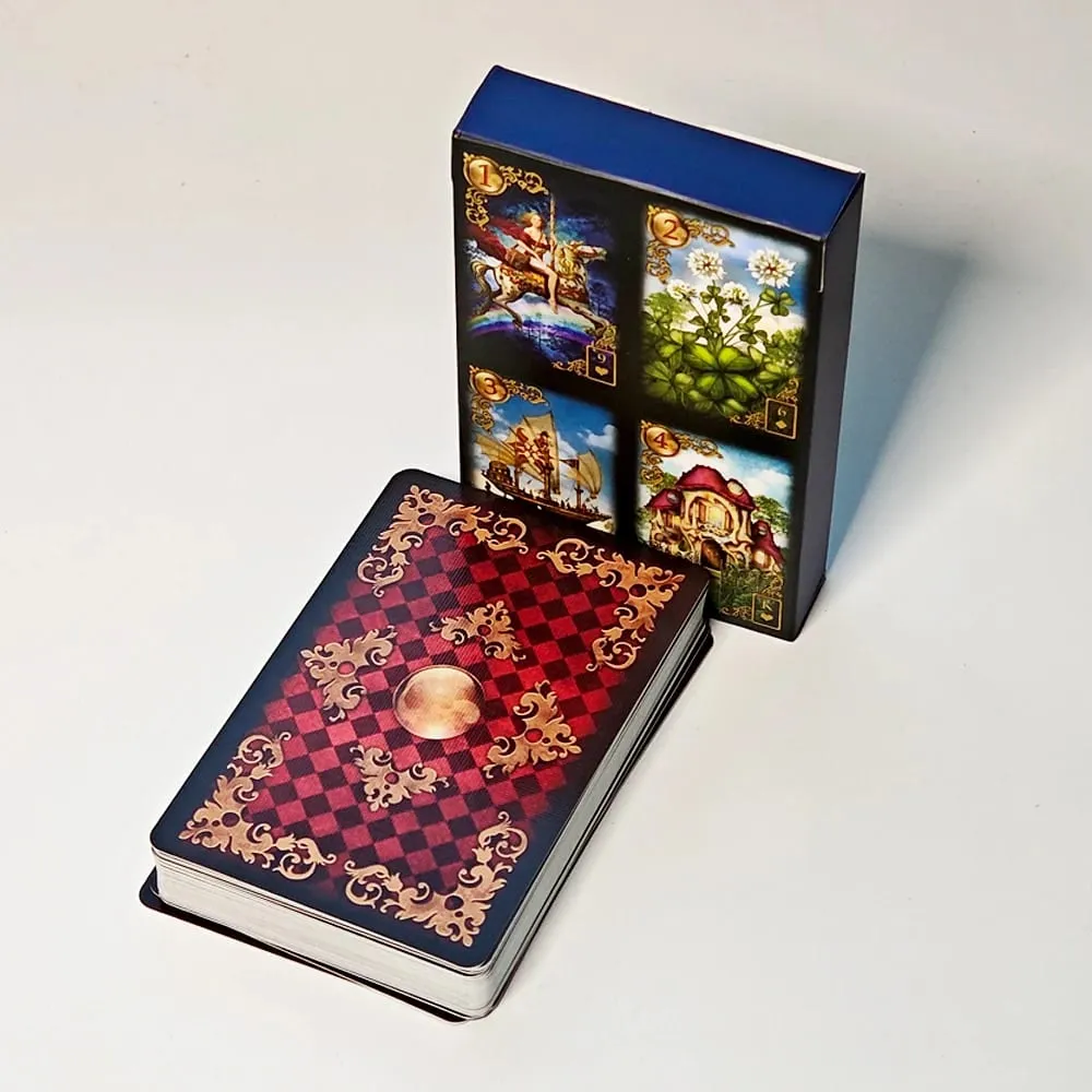 Gilded Reverie Lenormand Deck 36 Pcs Lenormand Cards Printed on 350GSM Double-embossed Cardstock - 9*6cm