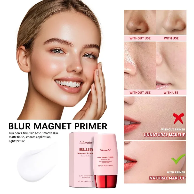 Blur Magnet Primer & Eraser Foundation Stick Long Lasting Pore Minimizing Smooth Face Makeup Oil Control Matte Christmas Gift — image 7