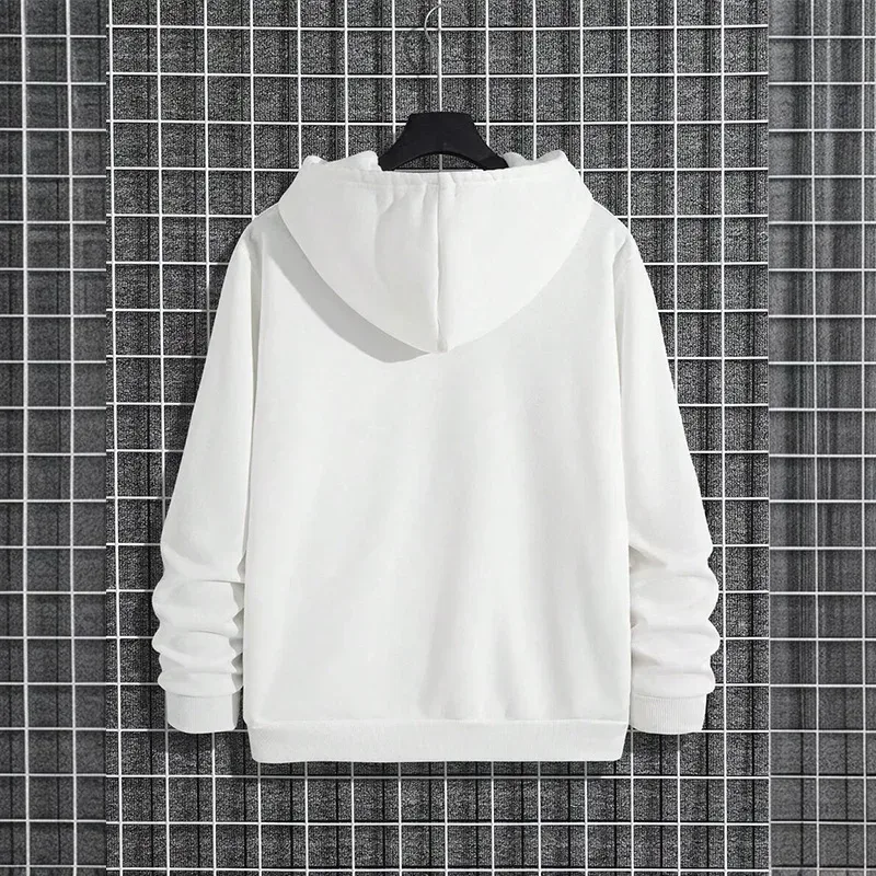 2025 Fall/winter New Arrival Men's Hoodie High Quality Solid Color Hooded Sweatshirt Male Home Outdoor Casual Fashion Pullover — image 19