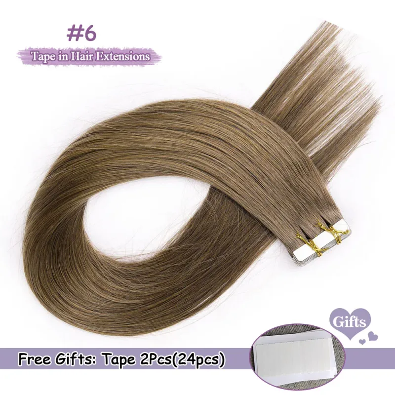 Seamless Tape In Extensions Human Hair Remy Tape In Human Hair Extensions Invisible Natural Hair Extensions For Women 50g/100g