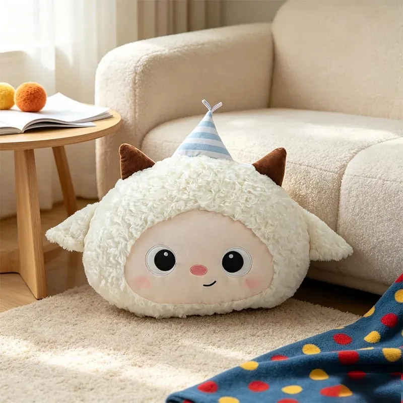 Cute Cartoon Animal Plush Pillow Soft Fluffy Pig Frog Cat Fox Sheep Kawaii Stuffed Cushion For Sofa Bedroom Home Decor Gift — image 10