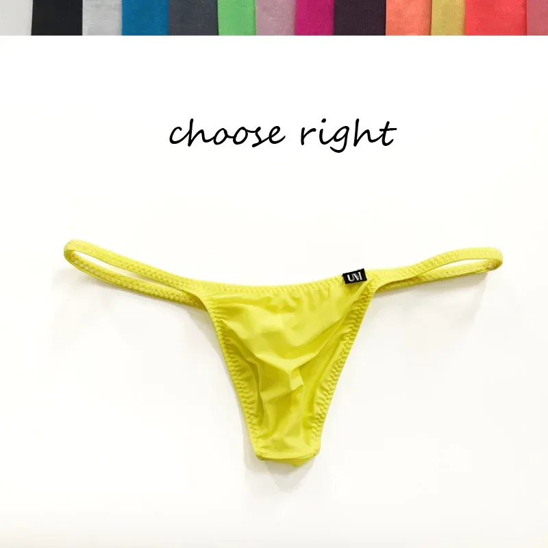 Seluar Dalam Seksi Pinggang Rendah Separuh Lutsinar Nipis Seluar Dalam Ketat Fitting Tanpa Beg G-Strings Pilihan Musim Panas Panas