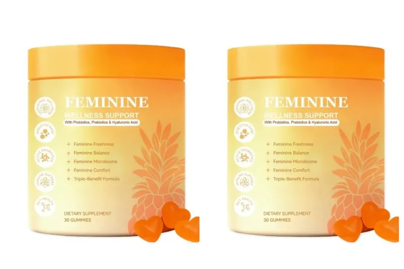 Probiotics Composite Gummies Supplement for Women with Hyaluronic Acid Ginger Zinc Vitamin B6 Feminine Wellness Support 30 Count — image 7