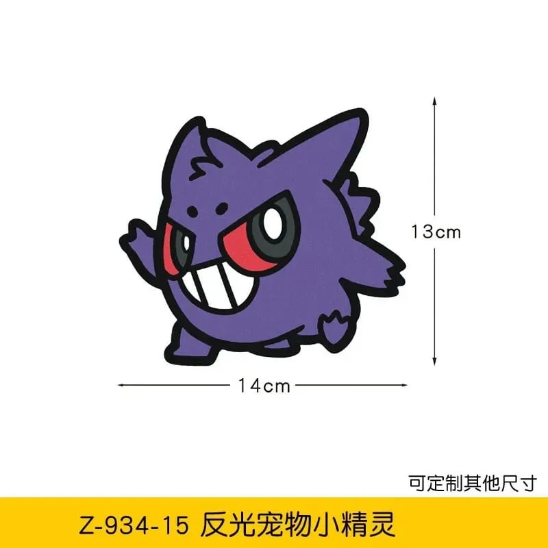 20 stile Pokemon bilklistermærker Anime figur Pikachu Gengar Eevee Charmander Sød tegneseriedukke Kreativt klistermærke Fødselsdagsgaver