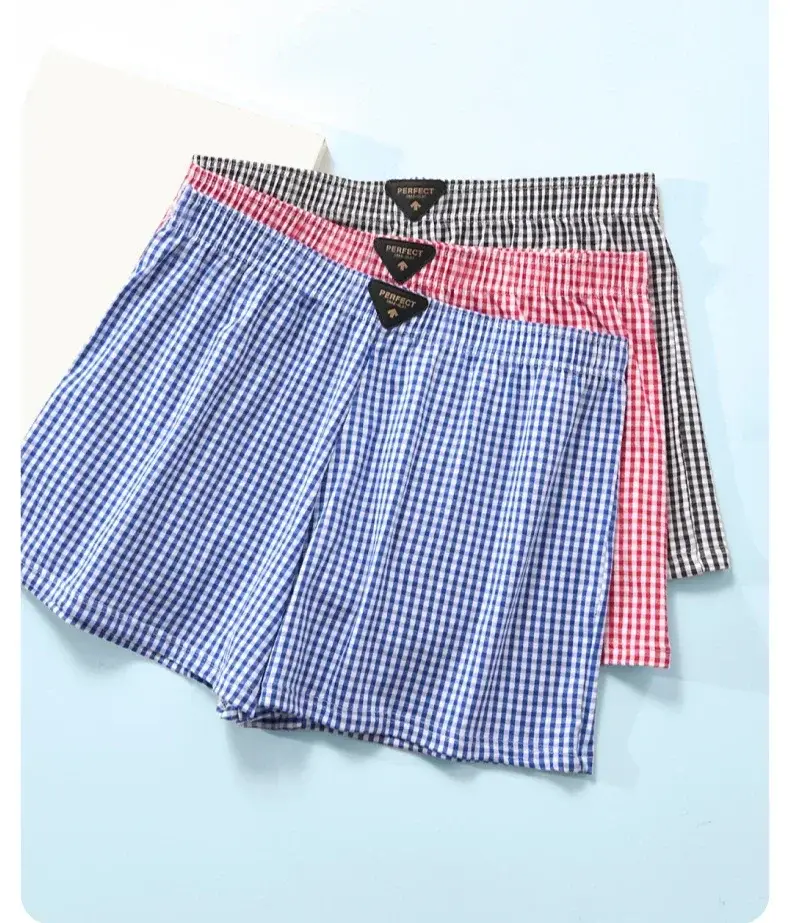 3แพ็คผ้าฝ้ายบุรุษAroกางเกงฤดูร้อนบางบุรุษนักมวยหลวมระบายอากาศอินเทรนด์กางเกงชุดนอนความชื้นWicking Boxershorts