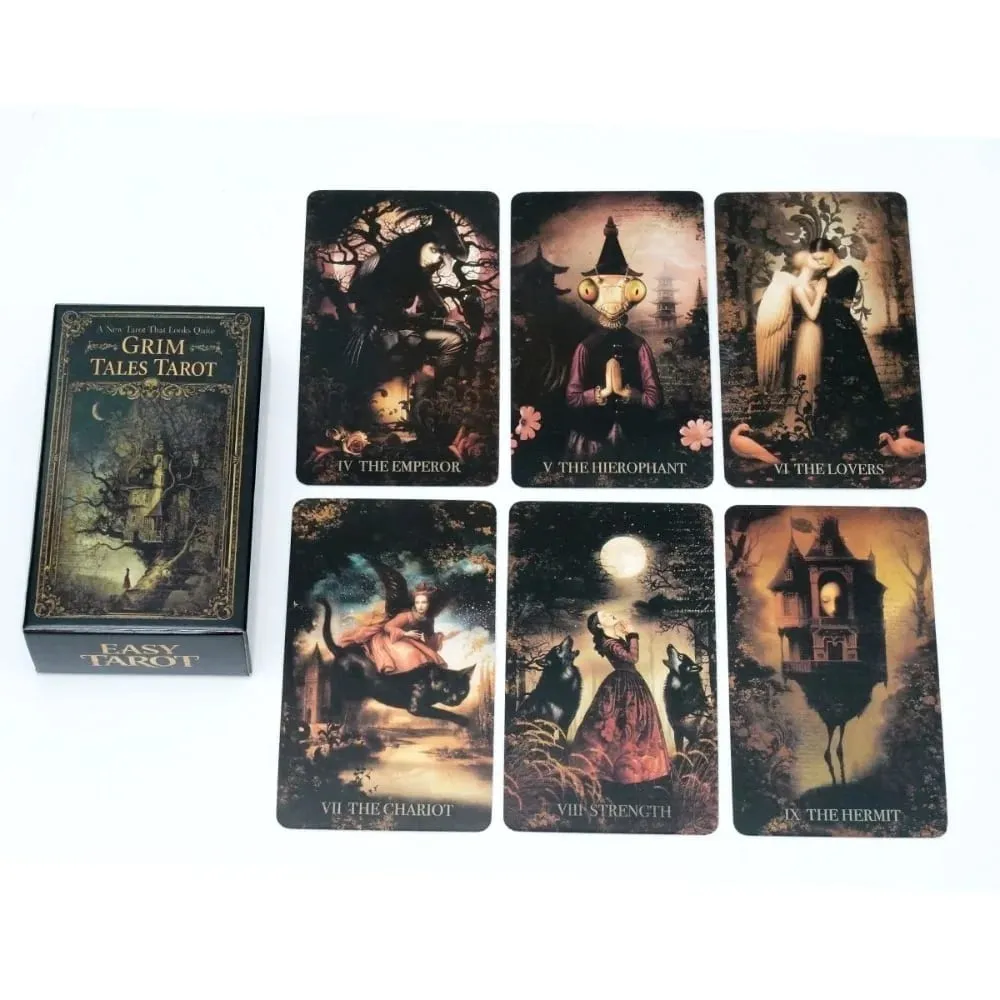 Grim Tales Tarot Deck - 10.3*6cm 78-Card RWS Gothic Fairy Tale Cards for Shadow Work Dark Fantasy Illustrated — image 2