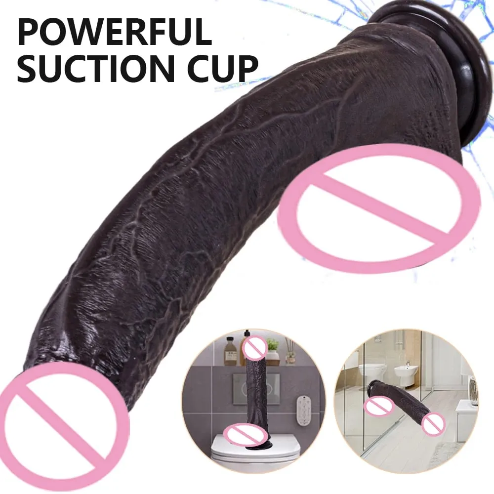 Realistic Dildo Soft Silicone Dick Penis With Strong Suction Cup Testicles Veins For Anal Play Experience Adult Sex Toy For Wome — image 4