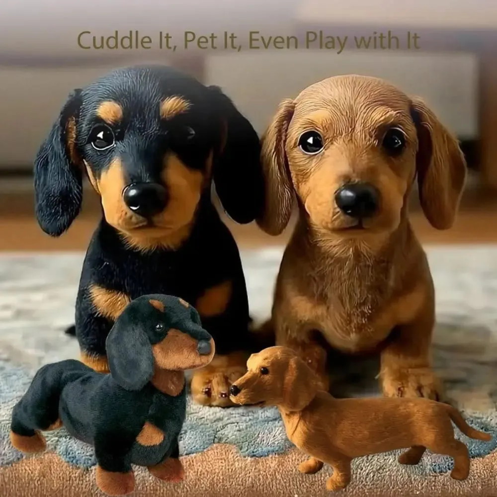 New Design Soft Dog Cute Mimics Natural Movement Simulation Realistic Pillow for Emotional Support