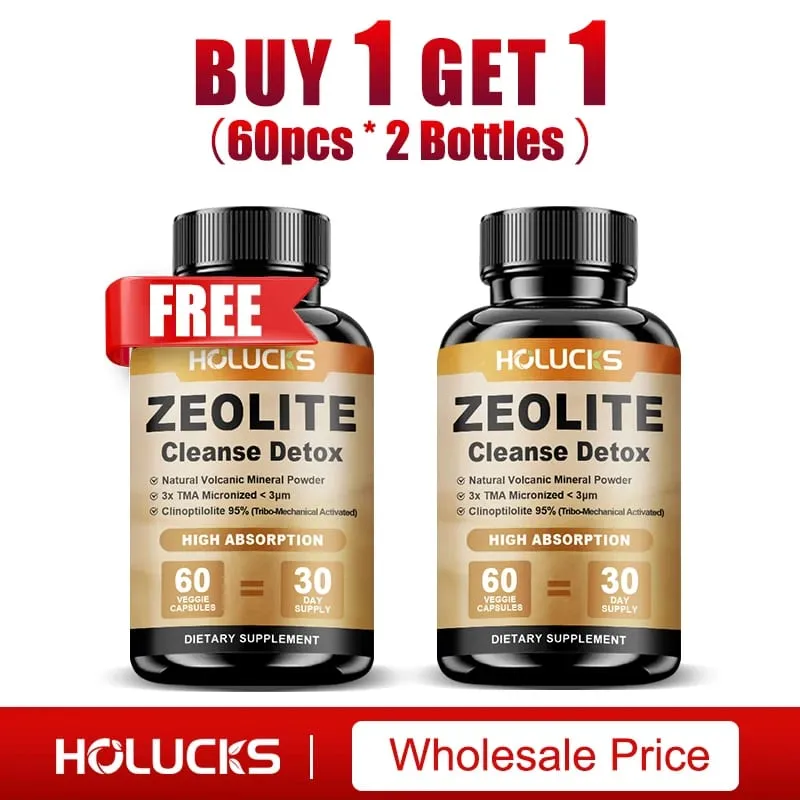 Zeolite Cleanse Detox Supplement Supports Kidney Repair Full Body Liver & Colon Detox for Mental Clarity & Focus