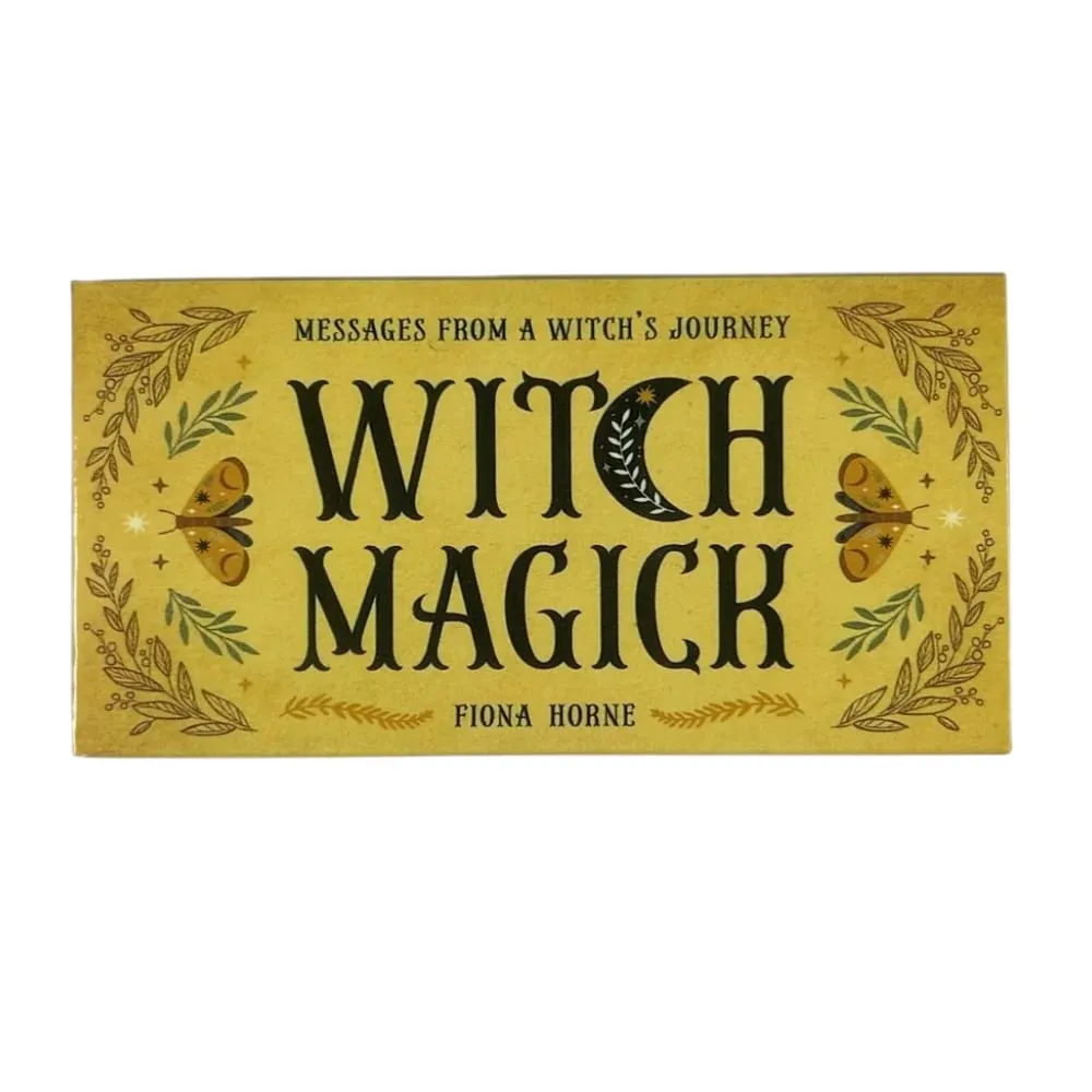 Witch Magick Cards Oracle Deck 40 Pcs Inspiration Cards με λέξεις-κλειδιά
