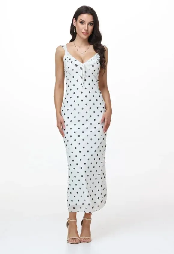 Summer Flower Printed Women's Sexy Low-cut Sleeveless Backless Slim Sling Ruffles Dresses 2026 Beach Vacation Lady Vestidos