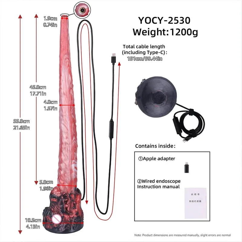 Anal Plug Silicone Dildo Endoscope Camera Anal Dilator Anus Extender Vaginal Butt Expansion Fantasy Dildos Extreme Sex Toys — image 13