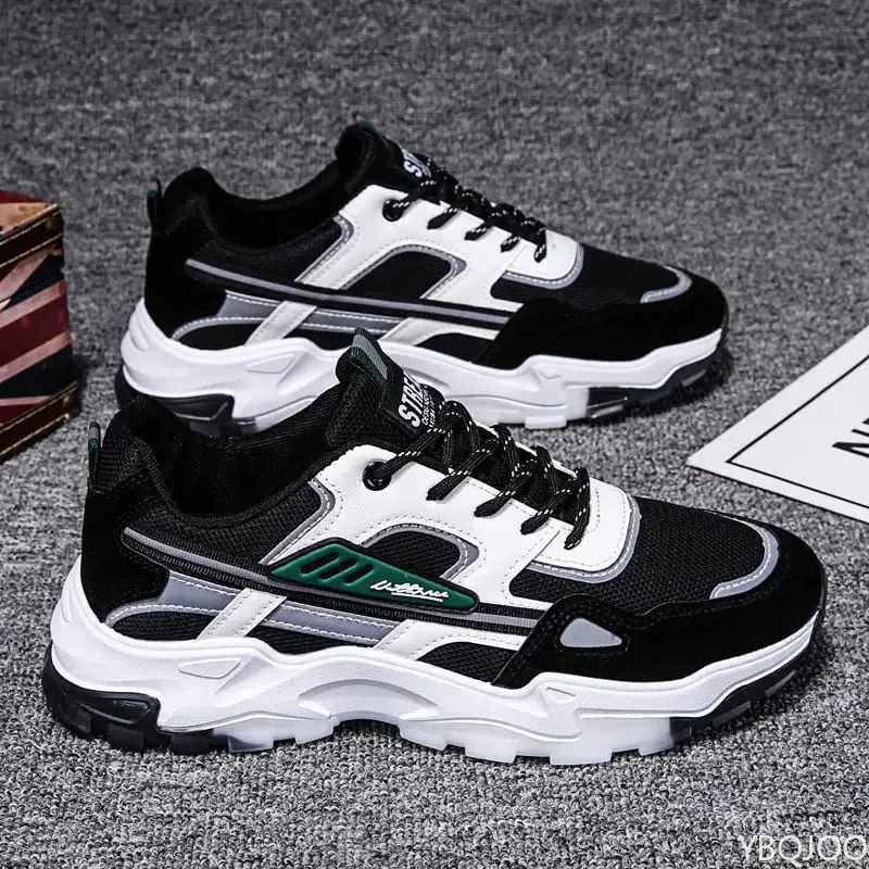 Versatile sports shoes new spring autumn breathable running shoes thick soled shoes fashionable casual comfortable men's shoes — image 2