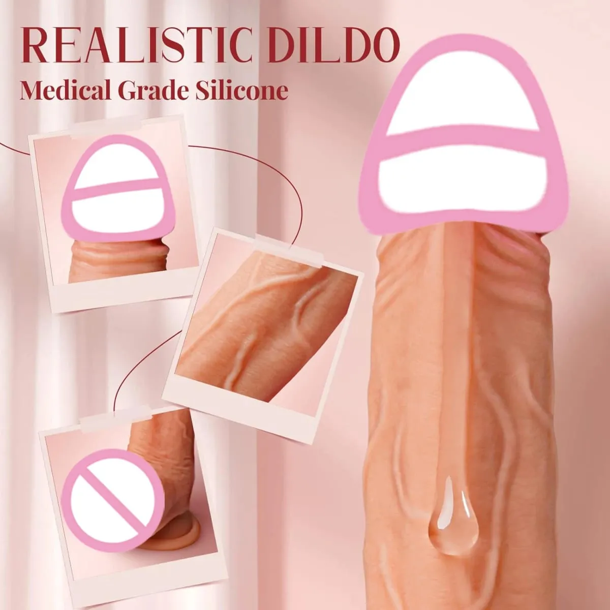 Huge Realistic Silicone Remote Control Dildo Thrusting Vibrating Female Sex Toys Penetration G Spot Clit Vagina Orgasm Massager