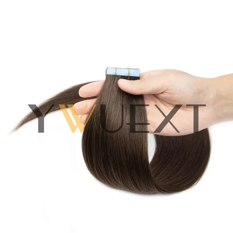 30g Real Human Hair Tape in Extensions 12''-24'' Natural Straight Seamless Tape Hair On Double Sided Tape 20pcs for Women — image 9