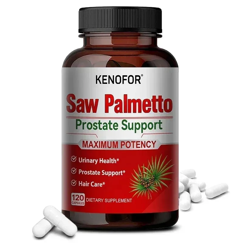 Prostate Supplement with Saw Palmetto Supports Urinary Tract Health Herbal Health Supplement 120 Vegetarian Capsules