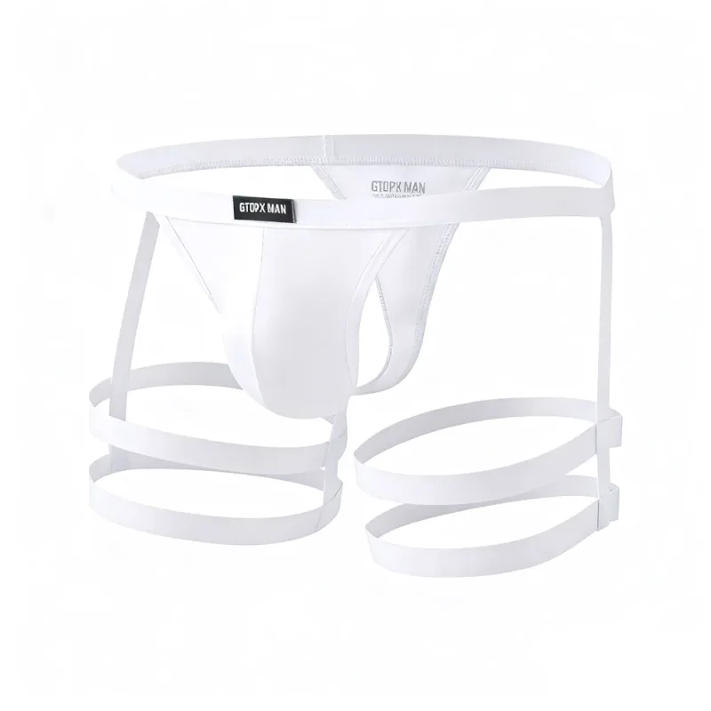 Ademende elastische stringslip voor heren, jarretel, laagbouw met U-bolle buidelontwerp, geschikt voor de lente, zomer, herfst, winter — image 2