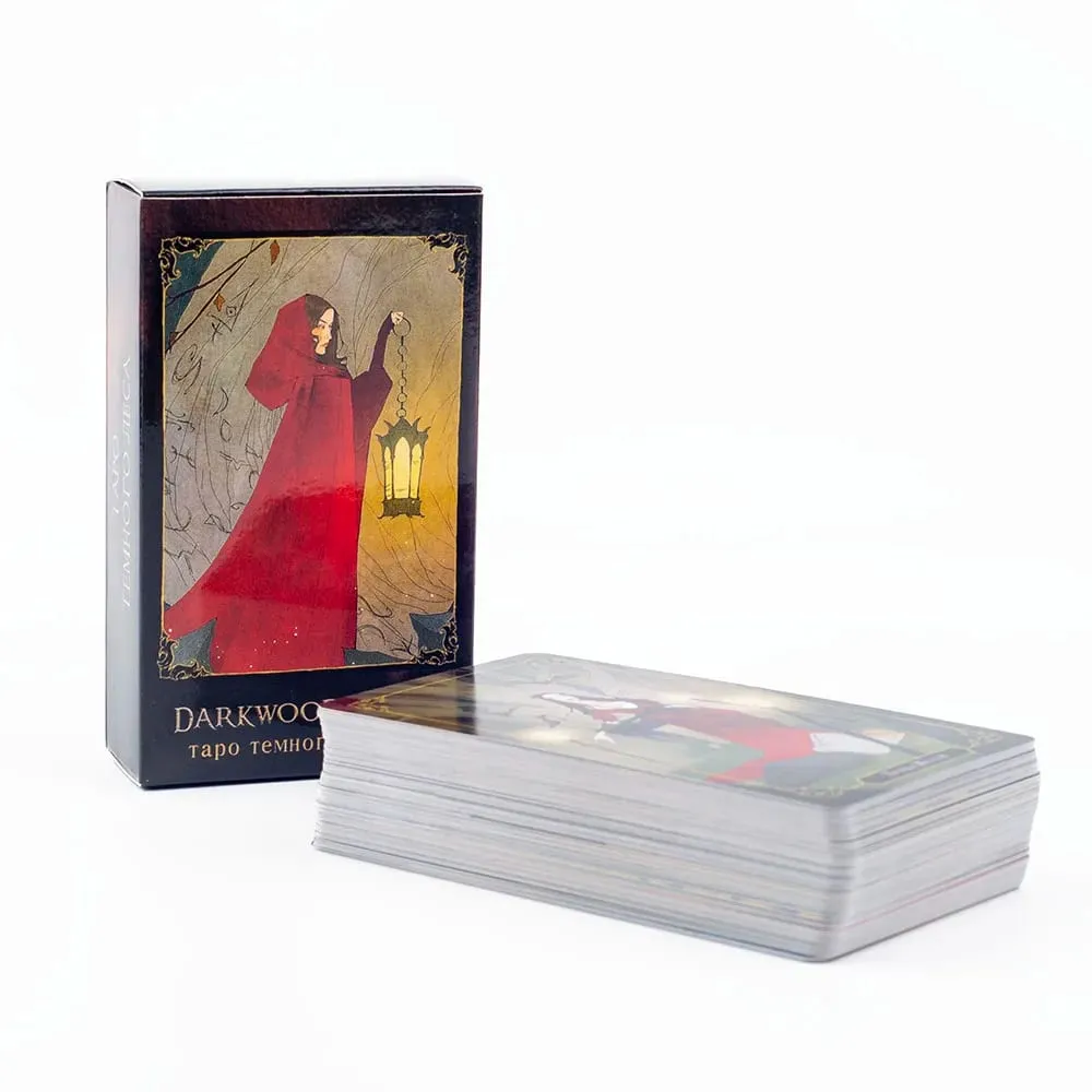 таро темного дерева Darkwood Tarot 78 Cards Deck Russian Visions Divination Edition Deck Board Playing Games 10.3x6CM