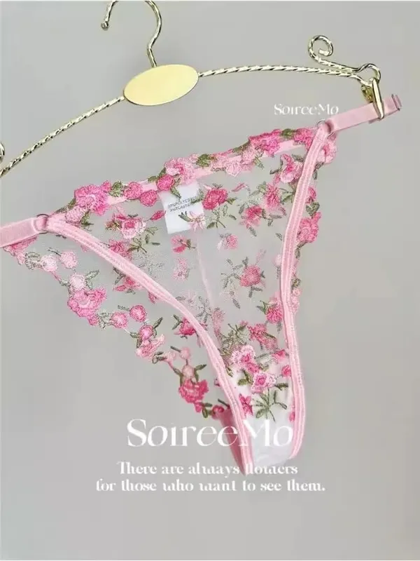 European Maid Elegance Underwear Floral Lace See-Through Set 32-38AABB Romantic French Style Sensual Lingerie for Women MOYISU — image 6