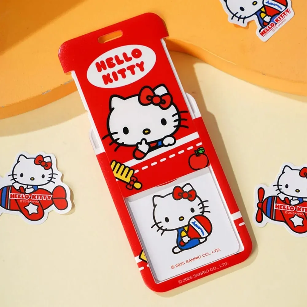 Genuine Sanrio Hello Kitty ID Card Holder Neck Strap Door Badge Holder Lanyards Keychain Work Credential Case Girls Gifts — image 6