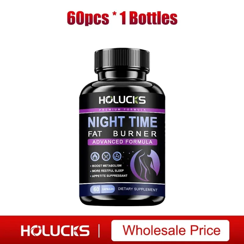 Buy 1 Get 1 Free! Pure Night Time Fat Burner Supplement for Balances Hormones Reduces Stress Eating & Restful Sleep Relax