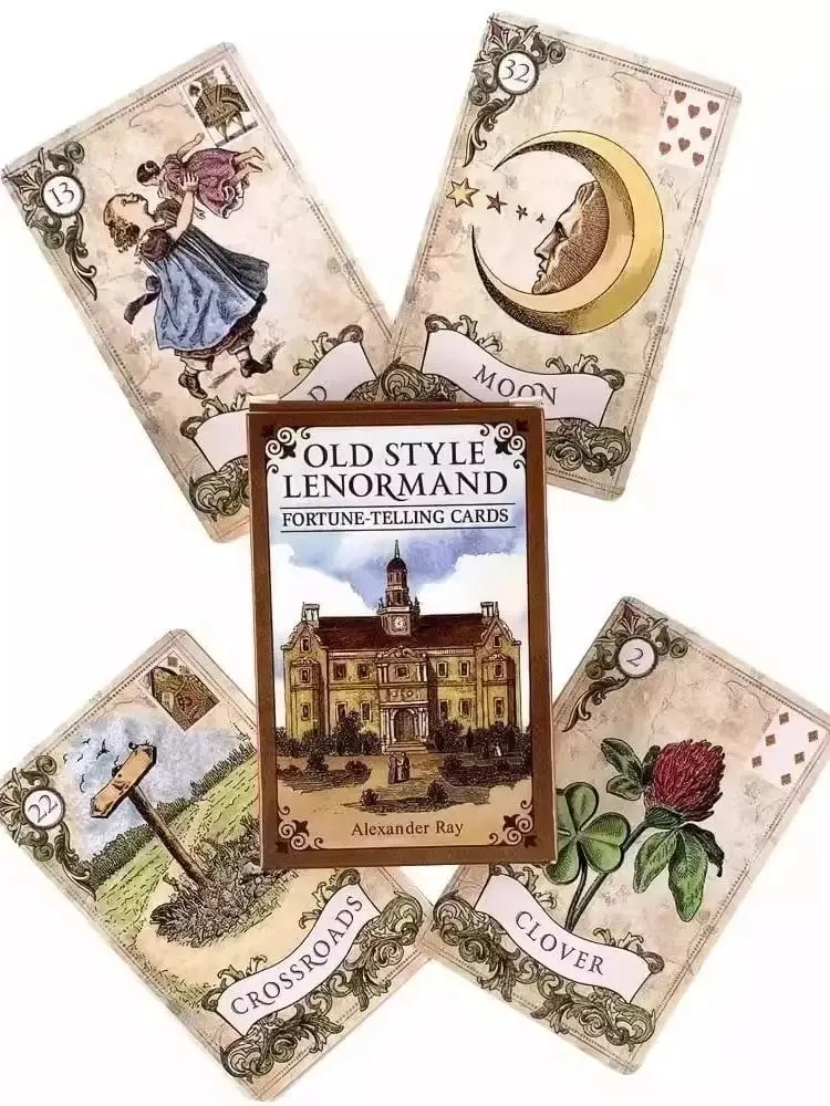 Old Style Lenormand Cards – Vintage Oracle Deck for Divination & Tabletop Games