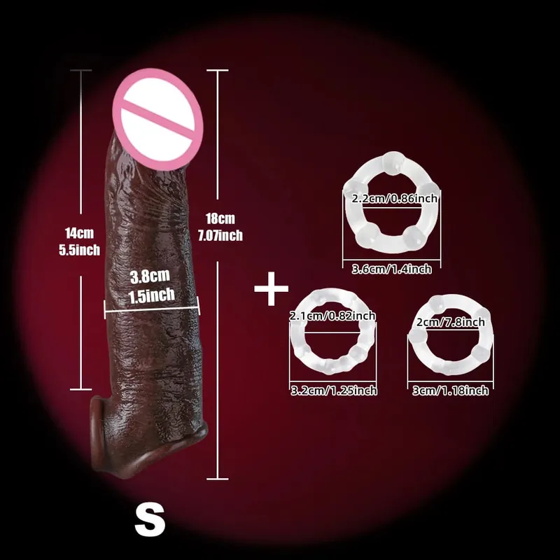 Man Dick Enlargement Semen Lock Ring For Men Delayed Ejaculation Soft Silicone Penis Sleeve Hollow Cock Ring Adult 18+ Sex Toy
