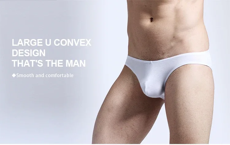 Men's underwear with a U-shaped protruding modal, thin, elastic and sexy low-waisted tight underpants