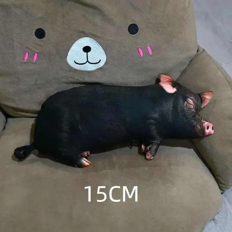 Pig Shaped 3D Plush Pillow Super Soft Comfortable Fabric Decorative Cushion for Living Room Sofa Bed