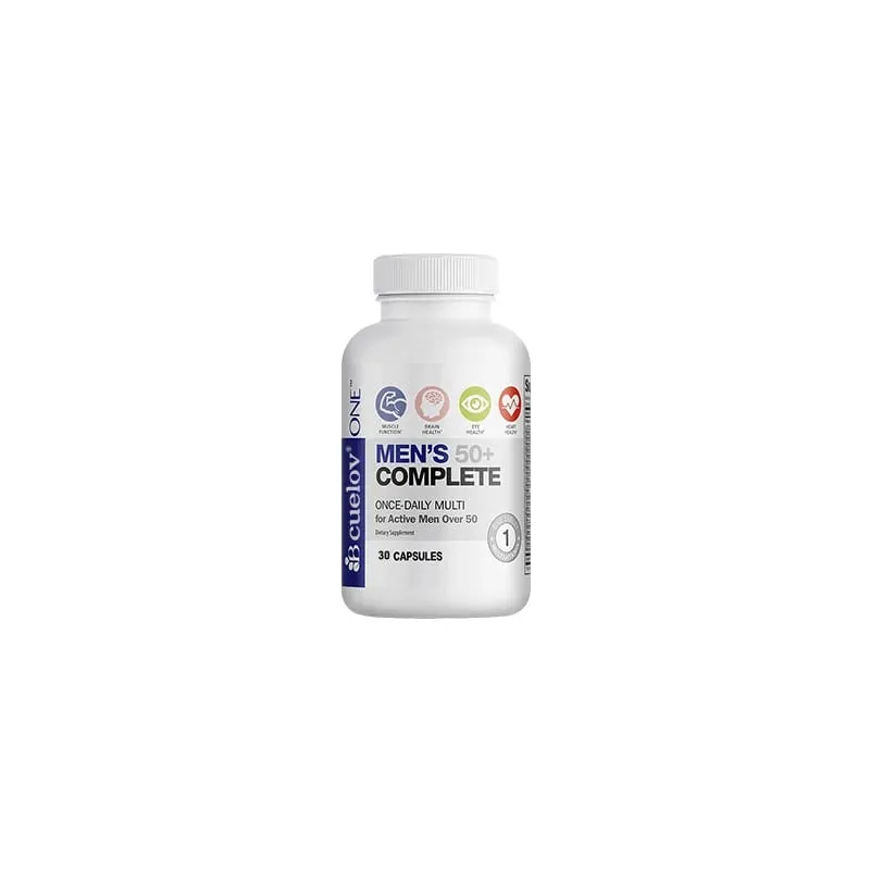 Men's Multivitamin for 50+ - High Potency Formula for Brain Eye & Heart Health for Brain Eye & Heart Health 120 Capsules