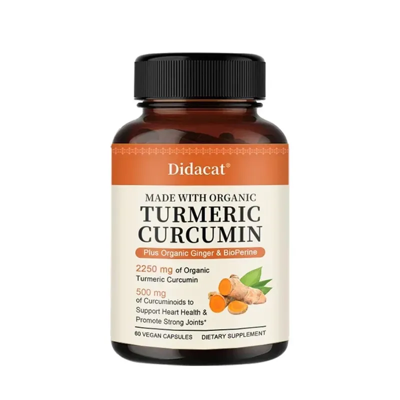 Kurkuma-Curcumin-Kapseln, 2250 mg, Kräuterextrakt, 95 % Curcuminoide mit schwarzem Pfeffer, kraftvolle Gelenkunterstützung — image 8