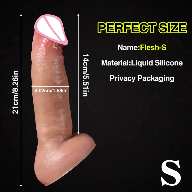 Levné Soft Skin Feel Realistic Husté dildo Gay masturbátory Silikon Dick Velká přísavka Penis Anální kolík Sexuální hračka pro muže Ženy