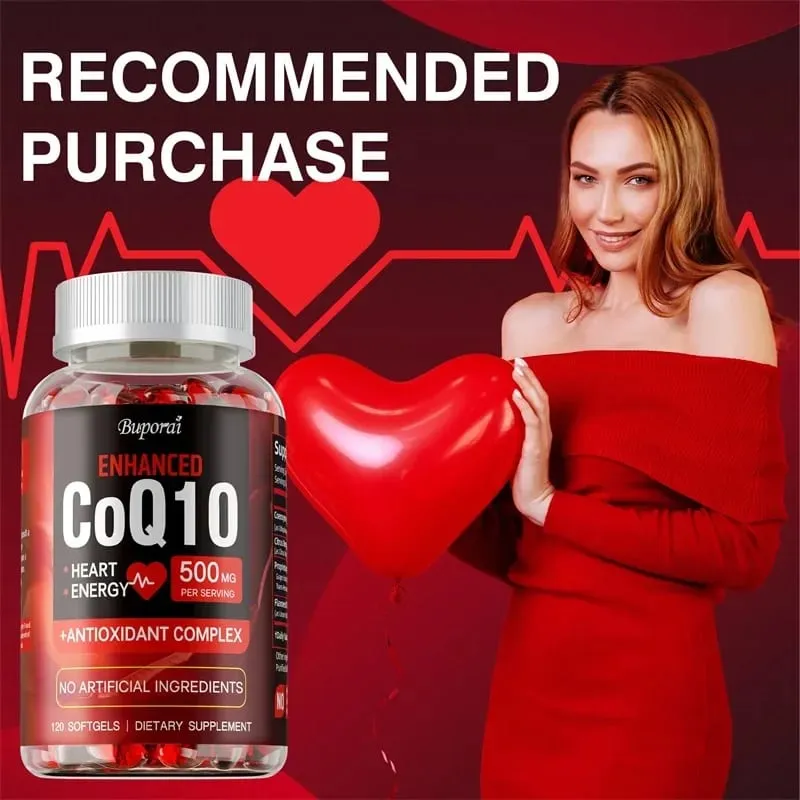 CoQ10 Supplement - Super Absorption Antioxidant Good for Heart Health and Energy Production Coenzyme Q10 Vitamin