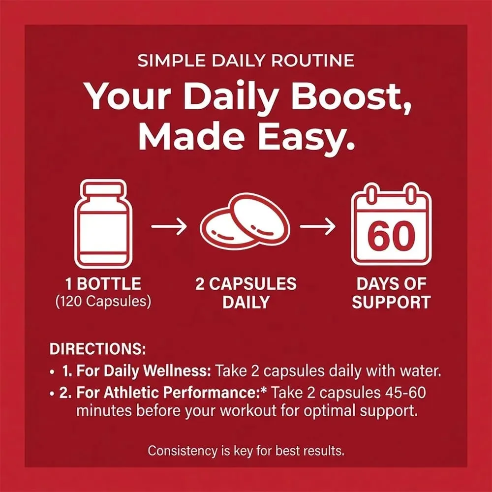 Beetroot Capsules - Supports Digestive Immunity Health Improves Energy Athletic Performance Non-GMO Gluten-free