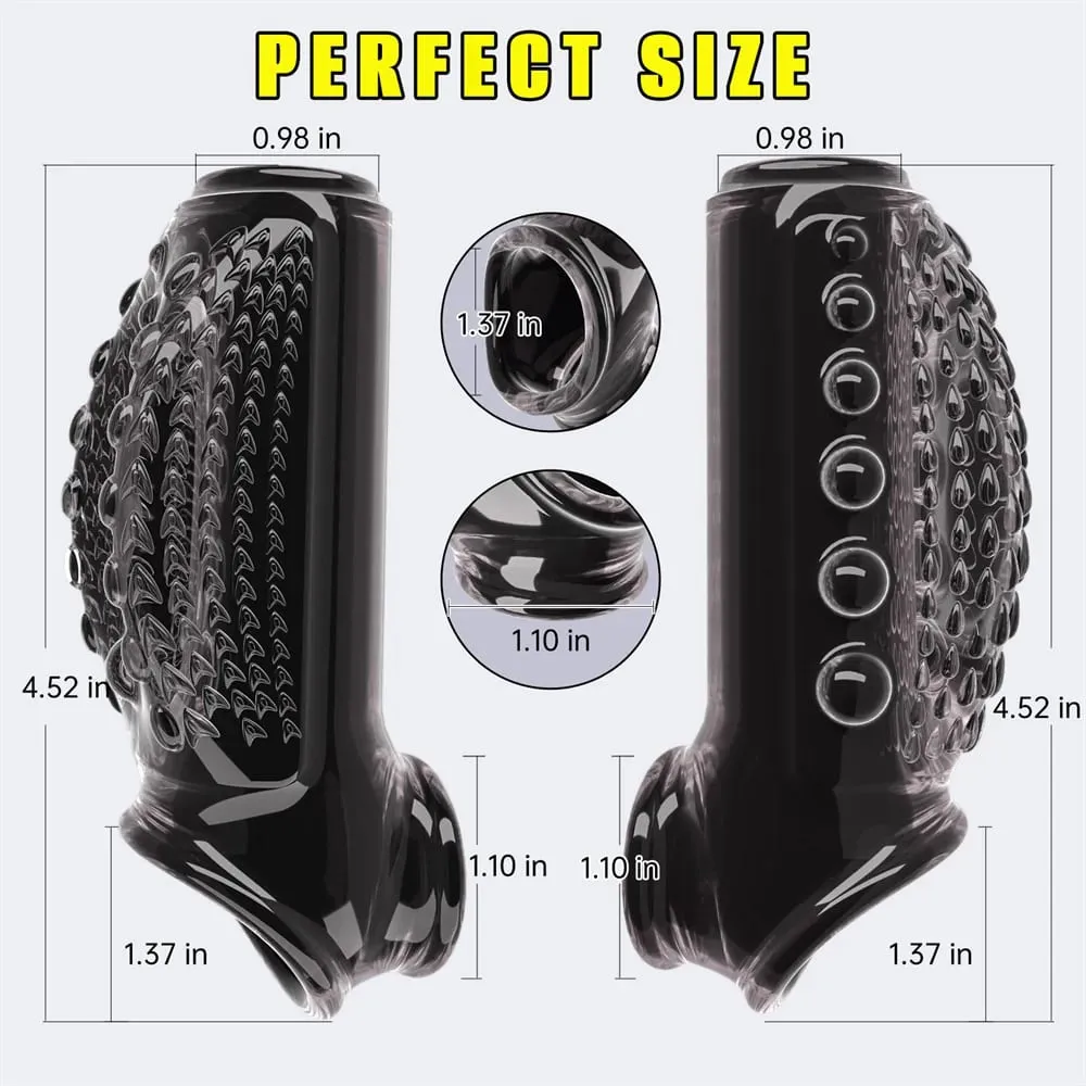 Erotic Bondage Magnify Cock Rings Delay Ejaculation Reusable Penis Dick Sleeve Silicone Glans Cover Enlargement Sex Toys For Men