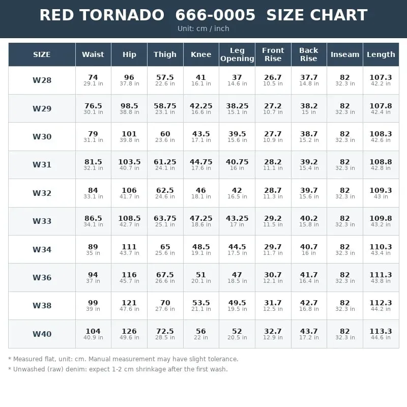Red Tornado Men's 16oz Selvedge Denim Jeans 666 Slim Straight Midnight Blue Heavyweight Cotton Casual Pants