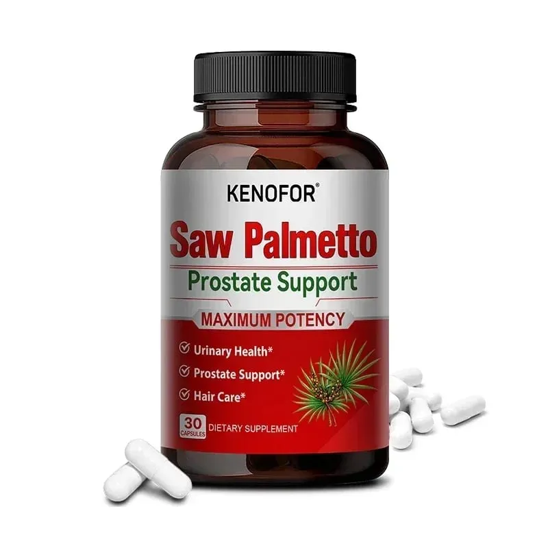 Prostate Supplement with Saw Palmetto Supports Urinary Tract Health Herbal Health Supplement 120 Vegetarian Capsules
