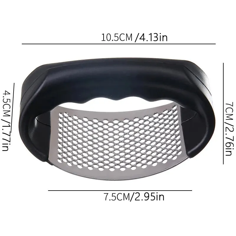 Garlic Press and Mincer Heavy Duty Stainless Steel with Soft Handle Effortless Garlic Crusher for Minced Garlic and Paste — image 6