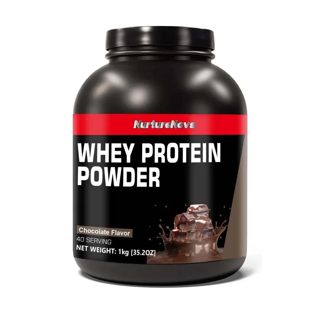 NurtureNova Whey Protein Powder 40 Porções Mistura de Bebida Proteica para Adultos Chocolate Matcha Sabor Morango Nutrição Diária — image 4