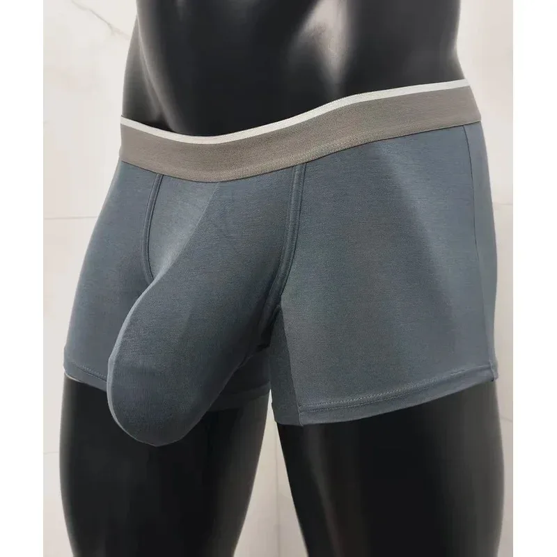 2026 Modal Quần Lót Boxer Nam Túi Lớn Thoải Mái Thời Trang Đồ Lót Gợi Cảm