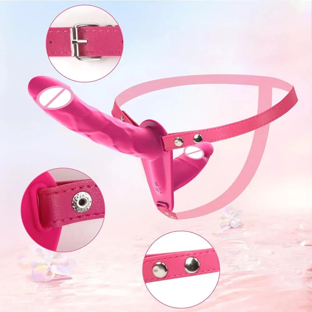 Wearable Double Vibrators Penetration G-Spot Strap On Dildo Panties for Lesbian Vagina Massager Couples Sex Toys Adult Products — image 4
