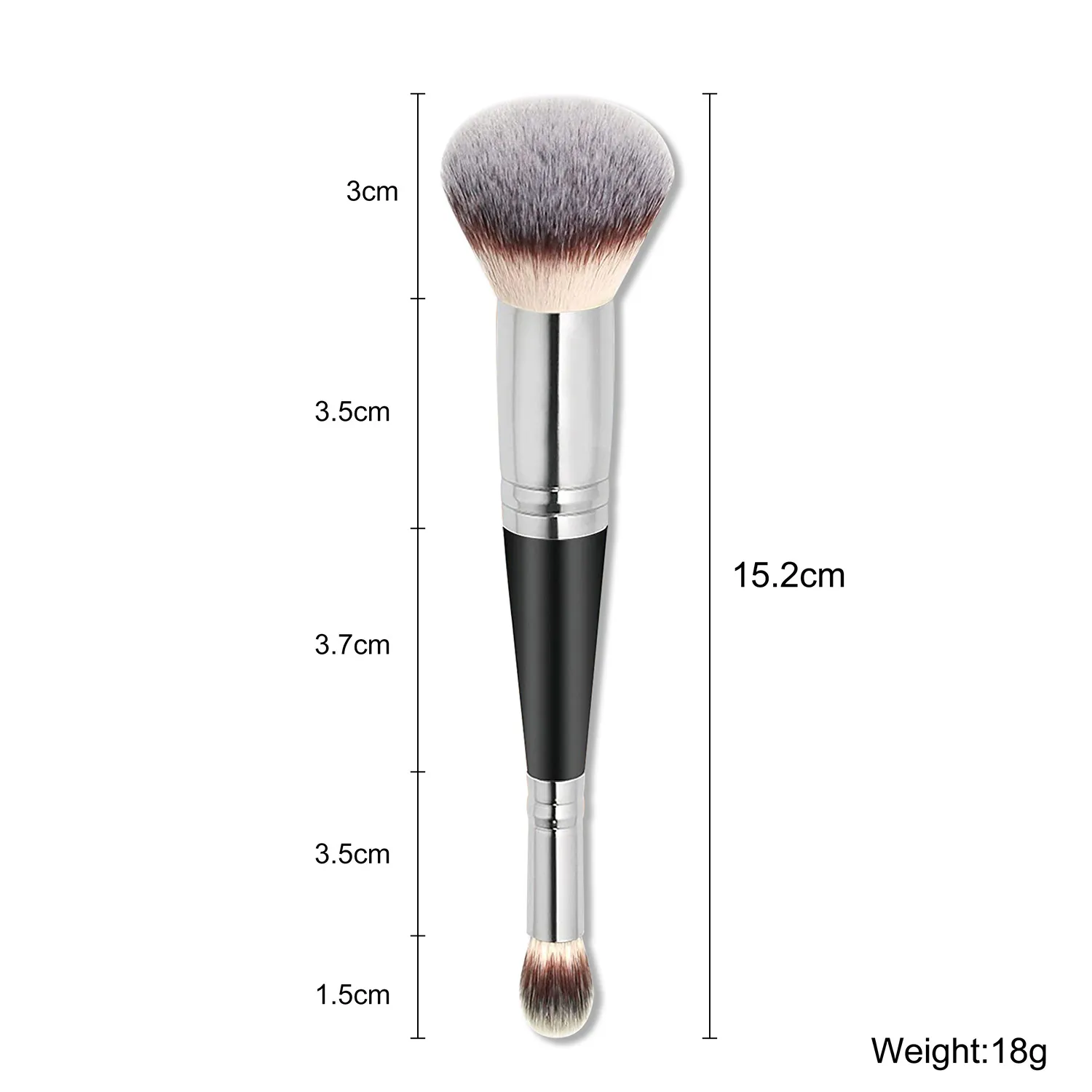 Brugerdefineret logo makeup børster Large Powder Foundation Makeup børster Cruelty Free Concealer Makeup Brush Engros Bulk 20 stk./parti